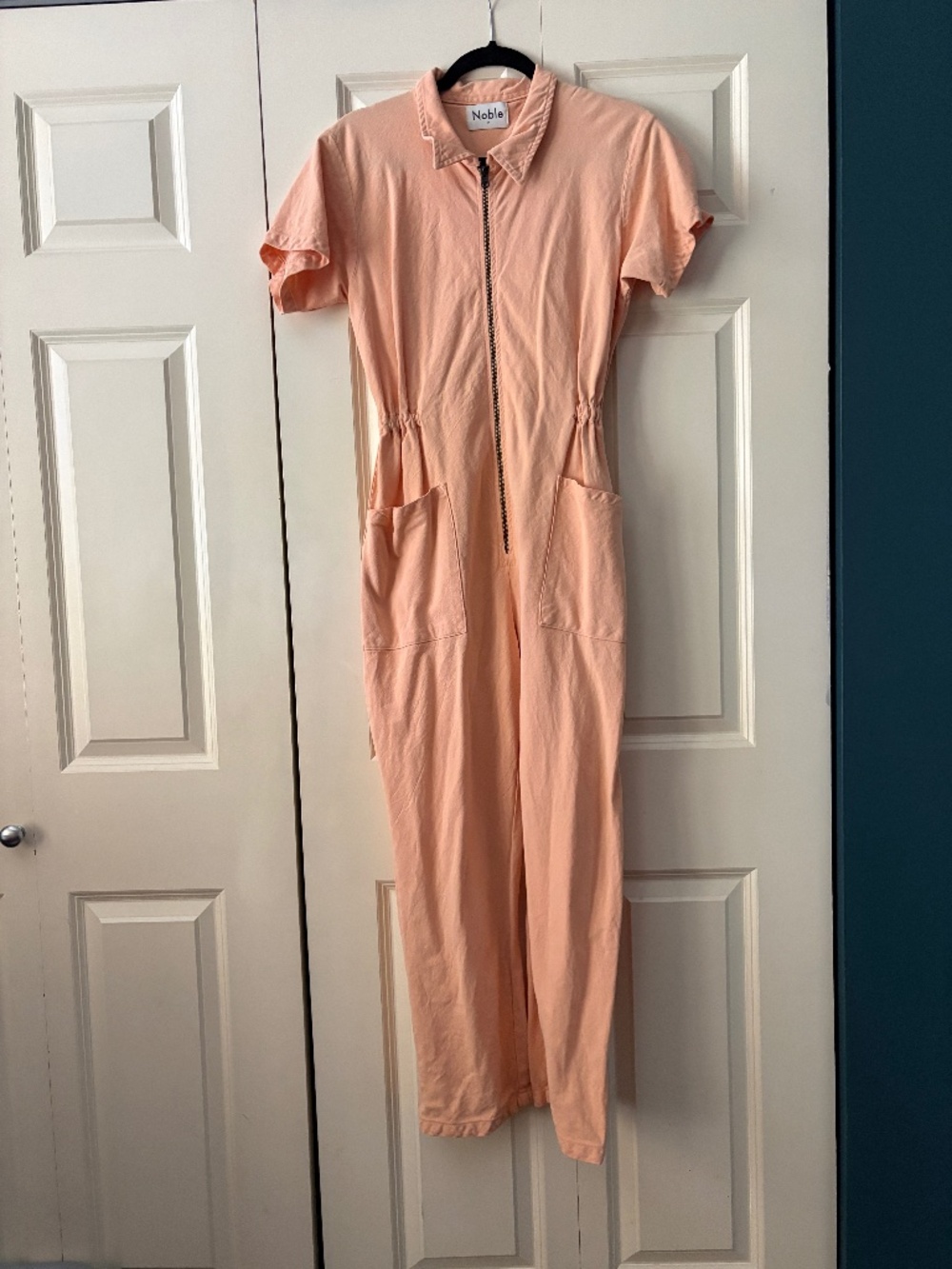 Shop Noble Utility Suit Short Sleeve in Papaya / Peach - Medium